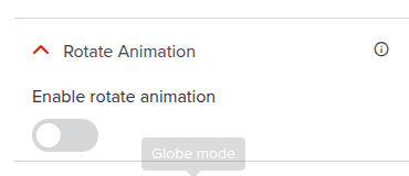 Chapter Slide Settings Panel - Rotate Animation
