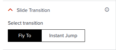 Chapter Slide Settings Panel - Slide Transition