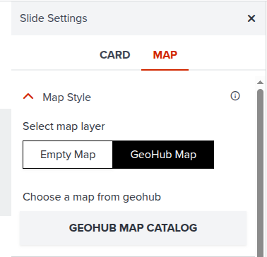 Select Geohub Maps