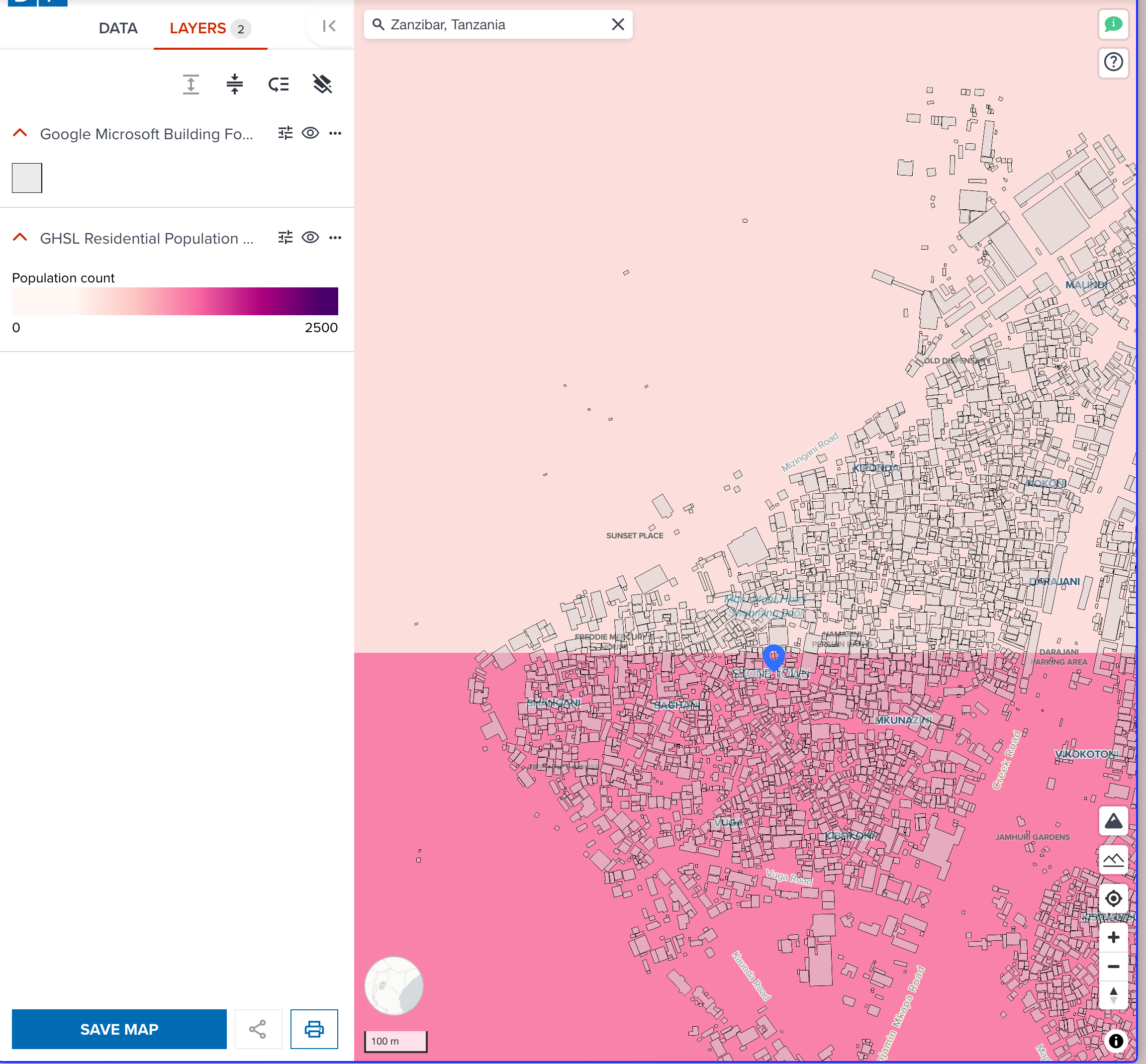 After adding open building data over population dataset